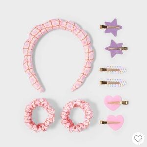 Pink and Purple Hair Accessory Set